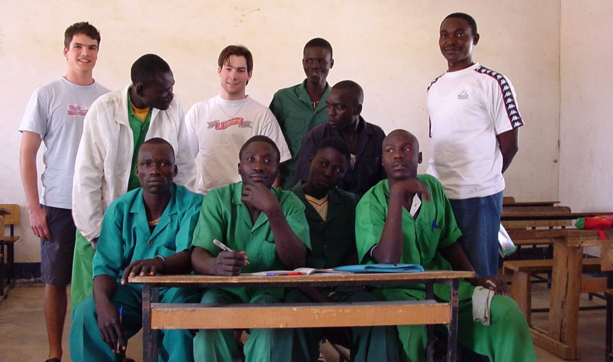 2004-02 David und Matthias im Afrika-Praktikum